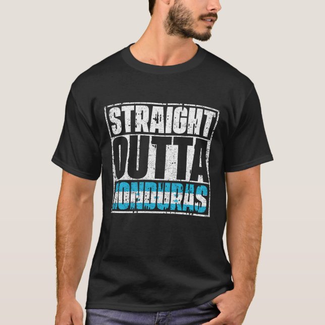 T-shirt Drapeau Hors Du Honduras (Devant)