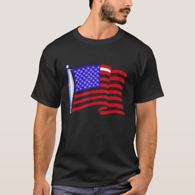 T-shirt drapeau illuminati (Devant)