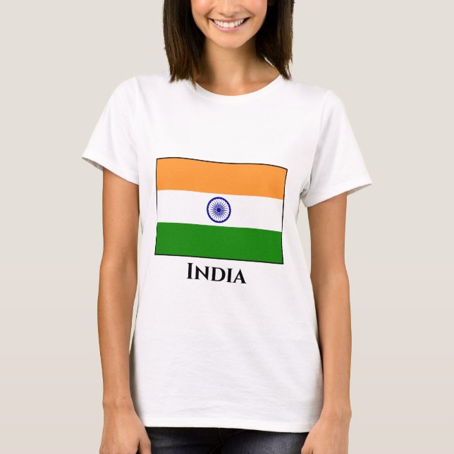 T-shirt Drapeau indien (Devant)
