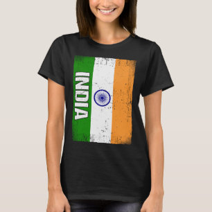 T-shirt Drapeau indien