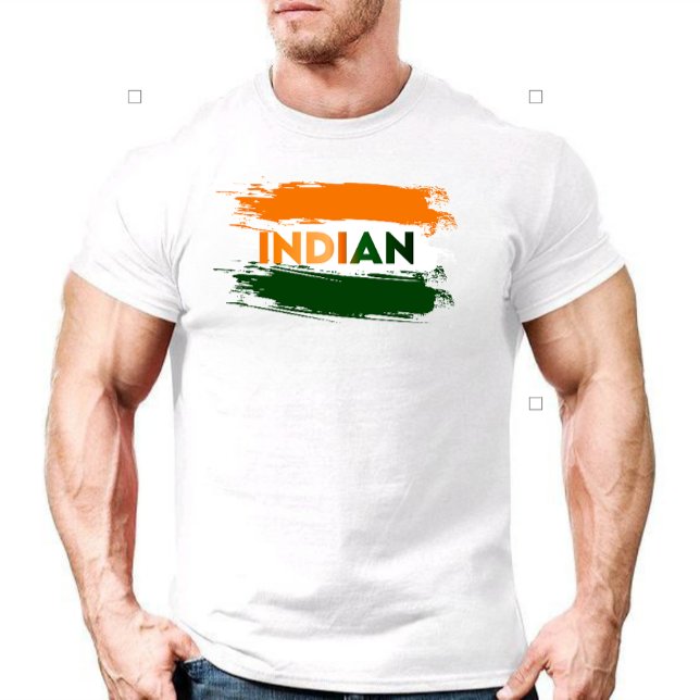 T-shirt Drapeau indien (Créateur téléchargé)