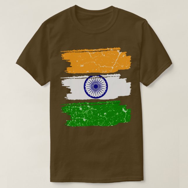 T-shirt Drapeau indien 1 (Design devant)