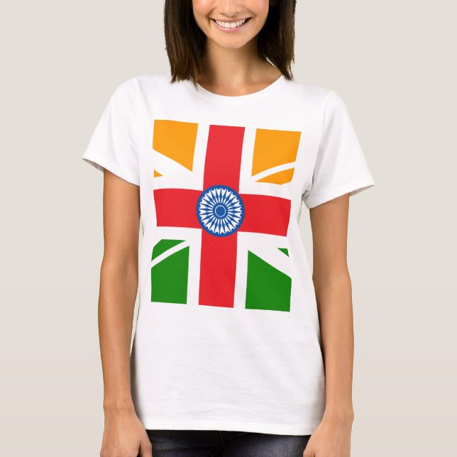 T-shirt Drapeau indien anglo (Devant)