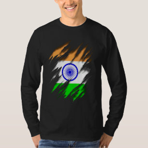 T-shirt Drapeau indien Bharat Ganarajya Inde