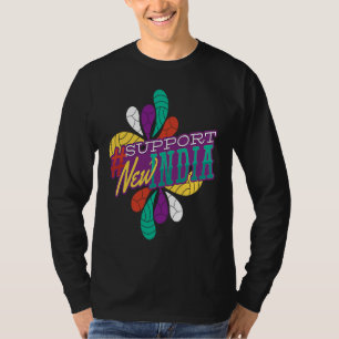 T-shirt Drapeau indien de l'héritage de l'Inde vintage Fie