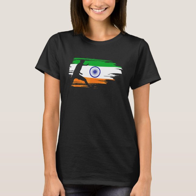 T-shirt Drapeau indien des sports Kabaddi (Devant)