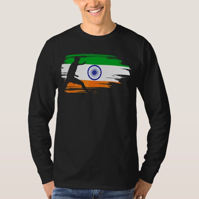 T-shirt Drapeau indien des sports Kabaddi (Devant)