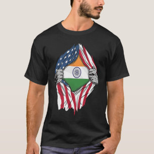 T-shirt Drapeau indien en moi