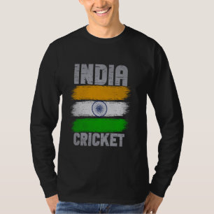 T-shirt Drapeau indien indien des artisans du cricket
