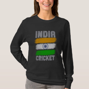 T-shirt Drapeau indien indien des artisans du cricket