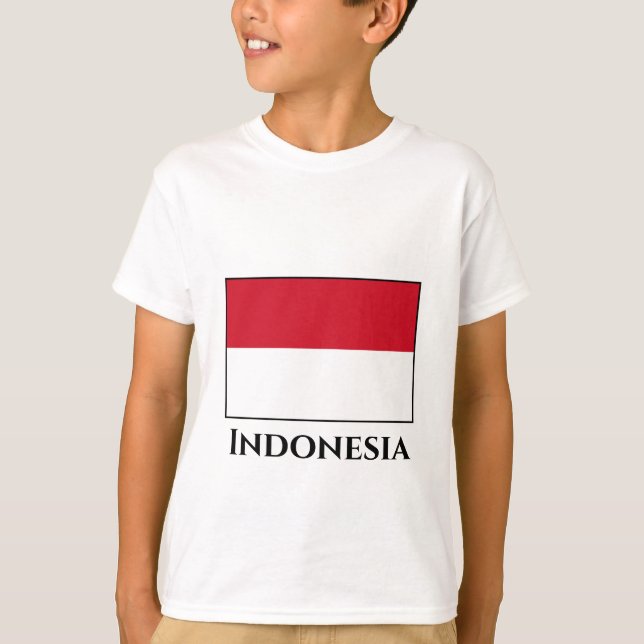 T-shirt Drapeau indonésien (Devant)