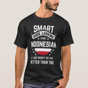 T-shirt Drapeau indonésien Fierté autochtone Racines indon