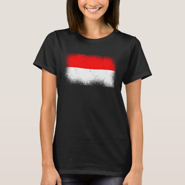 T-shirt Drapeau indonésien Indonésie (Devant)