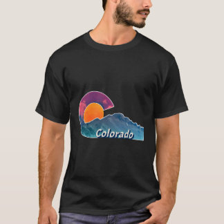 T-shirt Drapeau Inspiré Longs Peak Colorado
