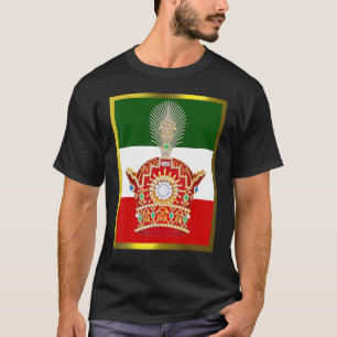 T-shirt Drapeau iranien avec Couronne de Pahlavi