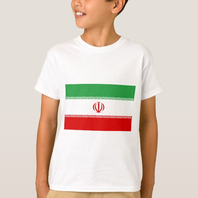 T-shirt Drapeau iranien (Iran) (Persan) (Devant)