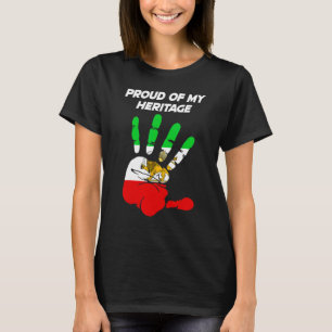 T-shirt Drapeau iranien Lion Imprimé Palm Persia