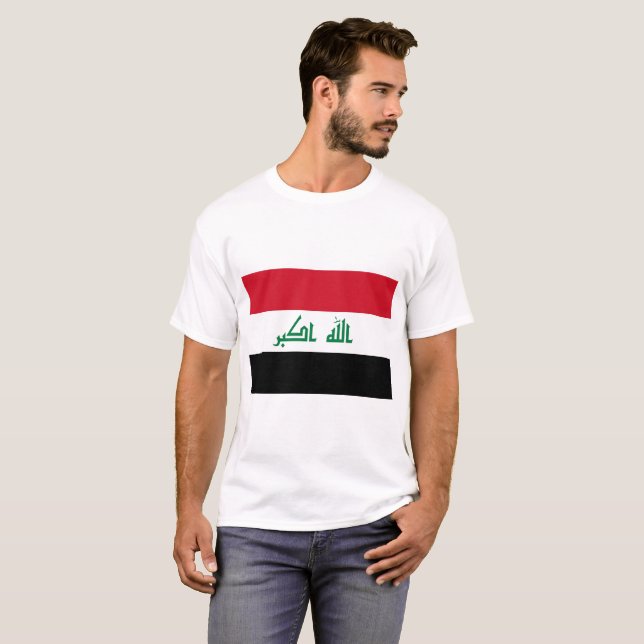 T-shirt Drapeau Iraq (Devant entier)