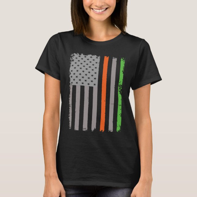 T-shirt Drapeau irlandais américain (Devant)