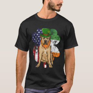 T-shirt Drapeau irlandais américain Boerboel Chien