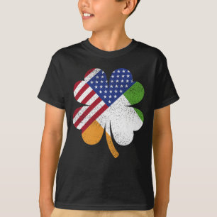 T-shirt Drapeau irlandais américain Irlande Drapeau garçon