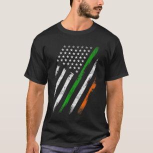 T-shirt Drapeau irlandais américain Irlande Drapeau Lucky