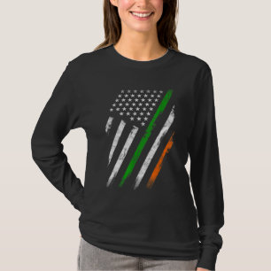 T-shirt Drapeau irlandais américain Irlande Drapeau Lucky