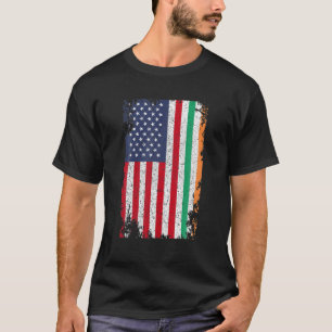 T-shirt Drapeau irlandais américain Irlande JOUR DE LA SAI
