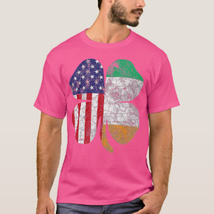 T-shirt Drapeau irlandais américain Irlande JOUR DE LA SAI