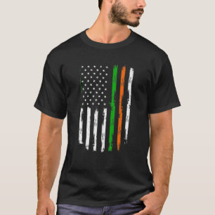 T-shirt Drapeau irlandais américain Irlande Jour de la Sai