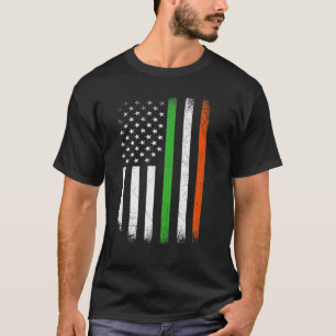 T-shirt Drapeau irlandais américain Irlande JOUR DE LA SAI