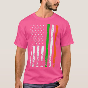 T-shirt Drapeau irlandais américain Irlande JOUR DE LA SAI