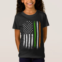 Drapeau irlandais-américain rétro Drapeau désordon