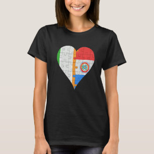 T-shirt Drapeau irlandais au coeur du Paraguay
