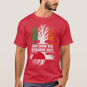 T-shirt Drapeau Irlandais Cultivé Avec Racines Greenlander