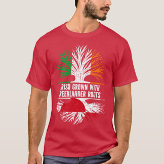 T-shirt Drapeau Irlandais Cultivé Avec Racines Greenlander