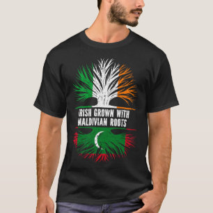 T-shirt Drapeau Irlandais Cultivé Avec Racines Maldivienne