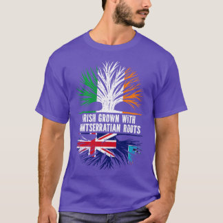 T-shirt Drapeau Irlandais Cultivé Avec Racines Montserrati