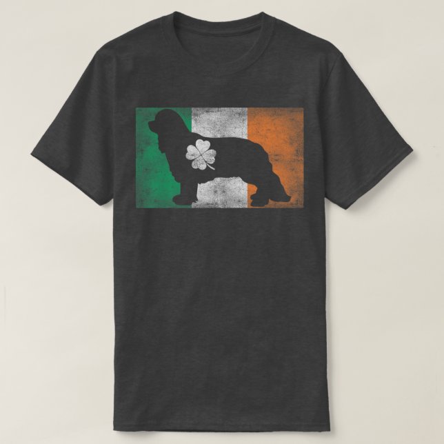 T-shirt Drapeau irlandais de la fête du Roi CharlesPatrick (Design devant)