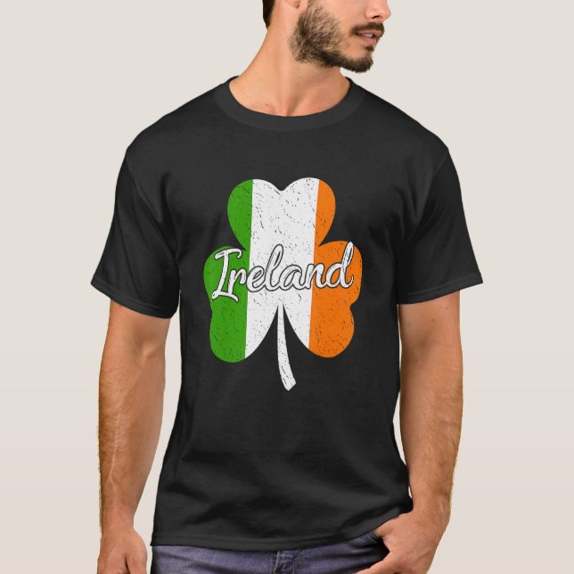 T-shirt Drapeau irlandais Drapeau irlandais Vert St Patric (Devant)