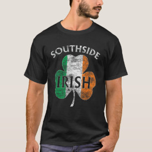 T-shirt Drapeau irlandais du sud de Chicago Fête de la Sai