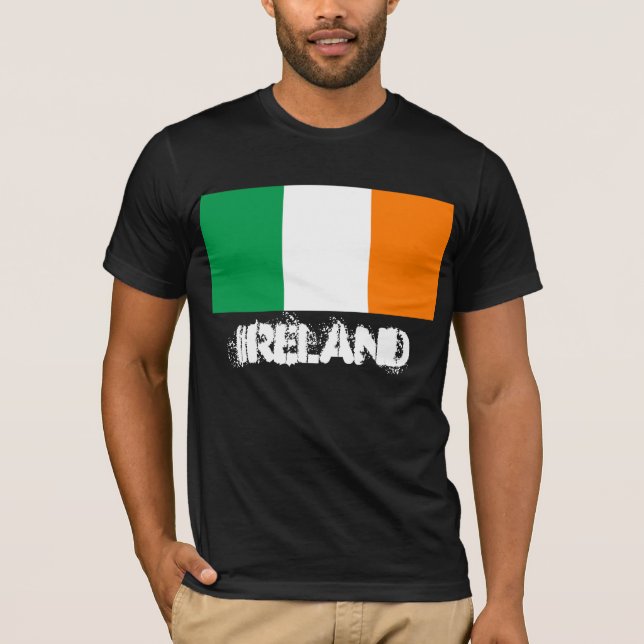 T-shirt Drapeau irlandais (Dublin, Cork, Limerick) (Devant)