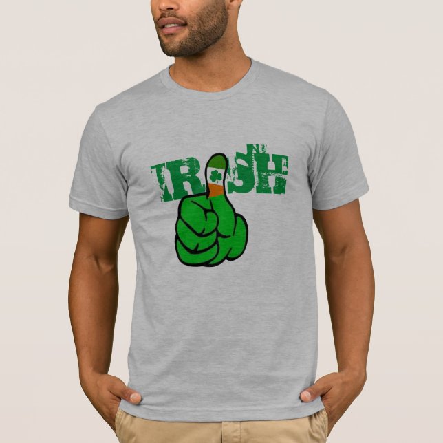 T-shirt drapeau irlandais Green St Patrick's day Lucky Gre (Devant)