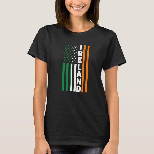 T-shirt Drapeau irlandais irlandais (Devant)