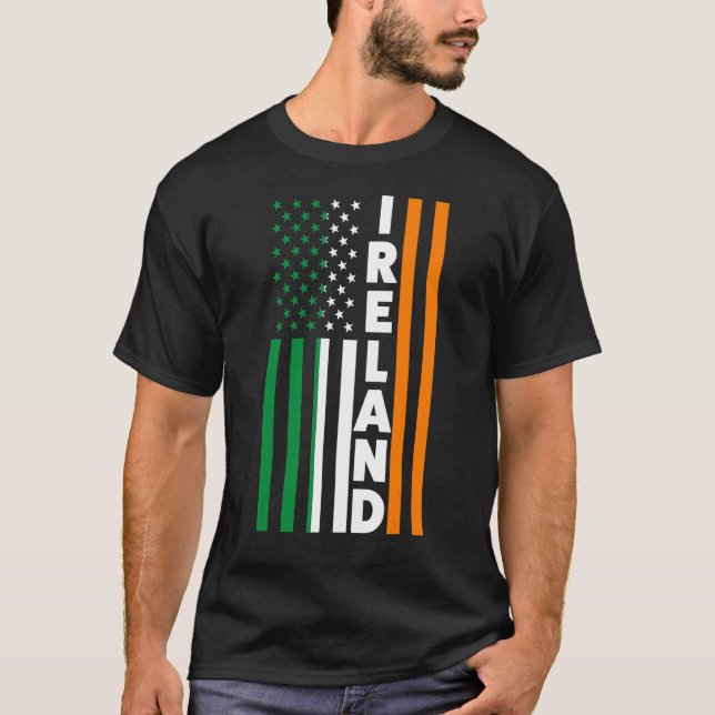 T-shirt Drapeau irlandais irlandais (Devant)