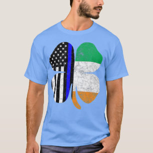 T-shirt Drapeau irlandais Jour de la Saint Patrick Thin Bl