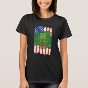 T-shirt Drapeau irlandais Shamrock Jour de la Saint Patric
