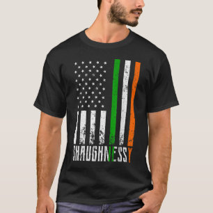 T-shirt Drapeau irlandais SHAUGHNESSY Drapeau américain Ir