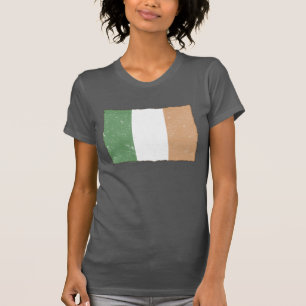 T-shirt Drapeau irlandais vintage féminin