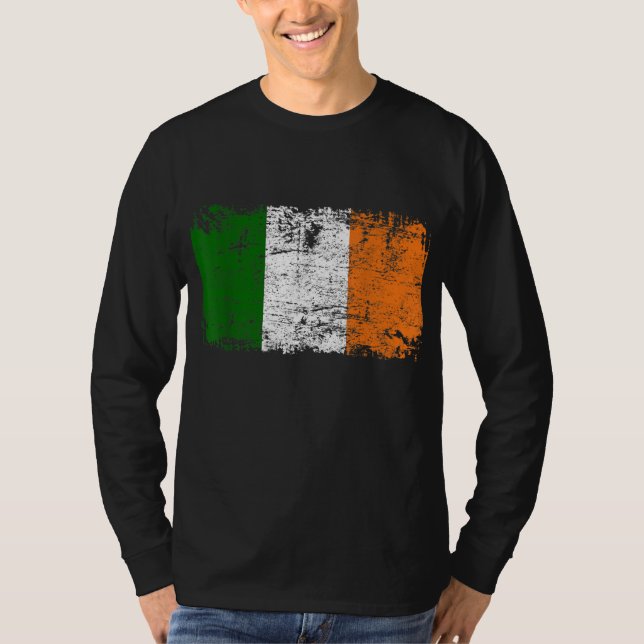 T-shirt Drapeau IRLANDE Drapeau irlandais Vintage Drapeau  (Devant)